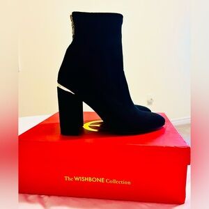 Wishbone Collection Suede Ankle Boots
